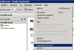 thunderbird-configurazione